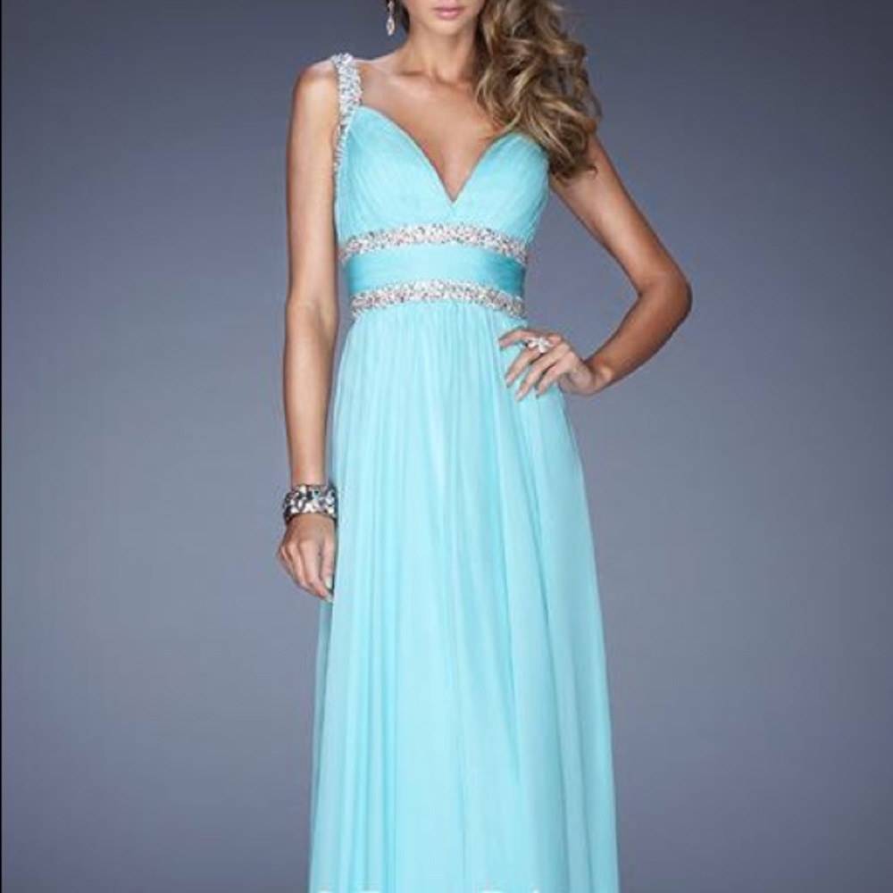 Blue Prom Dress - Picture 3 of 5